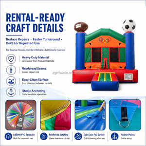 Château gonflable <span class=keywords><strong>de</strong></span> qualité commerciale sur le thème du sport, château <span class=keywords><strong>de</strong></span> saut robuste pour la <span class=keywords><strong>location</strong></span> <span class=keywords><strong>de</strong></span> fêtes d'enfants - Product Image 4