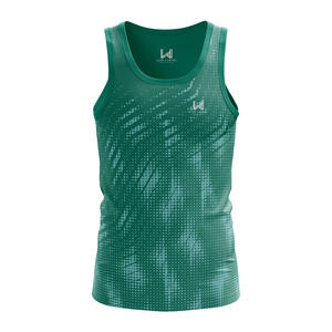 Camisetas de Tirantes Personalizadas de Hip Hop Ecológicas de Punto con Cuello Redondo para Hombre, Camisetas de Tirantes Sublimadas de Alta Calidad para Hombre - Product Image 5