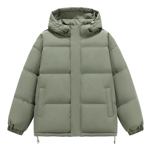 Vêtements d'extérieur pour hommes de haute qualité en gros avec logo personnalisé Duffles Jackets Manteau matelassé à capuche à bulles isolé d'hiver pour hommes - Product Image 6