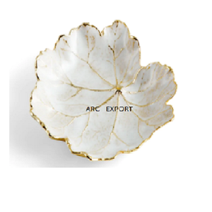 Fantaisie Luxe Meilleure Qualité Décoration Avec Fleur Feuille Conception Décoration Meilleure Qualité En Gros Décoration Plateau De Service À Vendre - Product Image 3