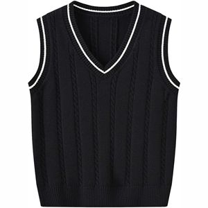 Vêtement de rue unisexe en viscose/coton tricoté, coupe ajustée, nouvelle arrivée 2025, col en V, respirant, pour homme, hiver, devant - Product Image 5