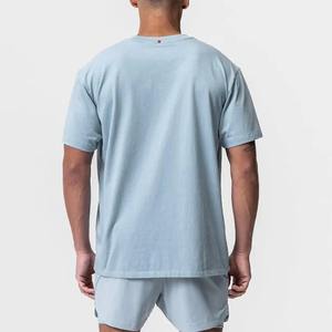 Camiseta personalizada al por mayor para hombre, Camiseta de algodón lisa en blanco, Camiseta con estampado de logotipo personalizado, camiseta de ajuste Regular para hombre, camiseta con hombros caídos - Product Image 4