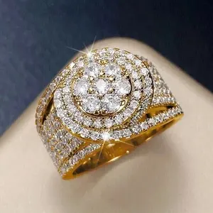 แหวนหมั้นและแต่งงานทรงคลัสเตอร์ประดับโมอิสซาไนต์ทรงบริลเลียนต์ 3.20 กะรัต เงินแท้ 925 ชุบทองคำขาว/โรสโกลด์ สำหรับผู้หญิง - Product Image 6