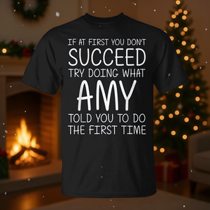 Camiseta personalizada con nombre de Amy, regalo de cumpleaños y Navidad para ella - Product Image 3