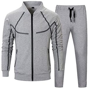 Trajes Deportivos de Dos Piezas para Hombre, Diseño Personalizado de Fábrica, Alta Calidad, Algodón Liso, Secado Rápido, Ligeros, Transpirables, Ropa Deportiva a la Moda - Product Image 1