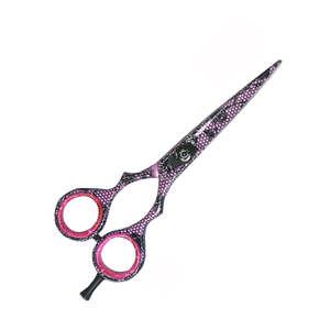 Snack <b>Paper</b> Coated Barber <b>Scissors</b> German Stainless Steel Hair Catting <b>Scissor</b> With Adjustable Screw and Finger Rest - Product Image 5