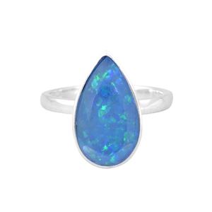 Best Selling Sterling <b>Silver</b> Natural Blue <b>Opal</b> Gemstone Antique Design <b>Ring</b> For Parties Occasions Custom Jewelry Manufacturer - Product Image 1