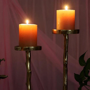 Paire élégante de bougeoirs parfaits pour l'éclairage ambiant Ensemble de bougeoirs assortis Décor élégant pour n'importe quelle pièce - Product Image 4