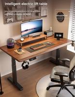 Bureau assis-debout électrique ergonomique à réglage rapide de la hauteur, double moteur, pour la maison, le bureau et les meubles de bâtiment