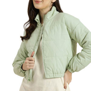 Precio bajo Superventas Crop Top Puffer Jacket Nuevo estilo Street Wear Mujeres Crop Top Puffer Jacket - Product Image 1