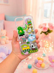 Custodia custodia IOS con Glitter liquido per adolescenti 5 disegni simpatici personaggi antistress protezione per telefoni cellulari per tutti Realme - Product Image 4