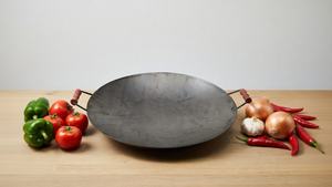 Dorello Heavy <b>Cast</b> Iron Saj <b>Pan</b> Traditional Turkish Griddle for Camping Outdoor Cooking BBQ & Stove Use 2 Pack - Product Image 2