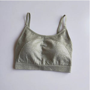 Women's High <b>Support</b> Cross <b>Back</b> Gym Bra Breathable Quick Dry Anti-Bacterial Customized Colors for Running Yoga Wholesale Front - Product Image 2