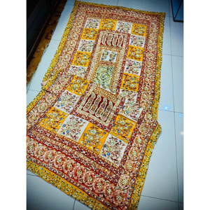 Venta caliente indio hecho a mano Kutchi bordado chales de mujer hoja y patrones florales 100% poliéster bufandas largas ropa de fiesta - Product Image 2