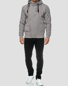 Sweat-shirt à capuche imprimé en relief pour homme, de haute qualité, 100% coton, sweat-shirt à capuche uni, lourd, streetwear pour homme, respirant pour l'hiver - Product Image 3