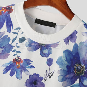 Sweat à capuche oversize pour homme à col rond, sublimation, 100% coton, tendance streetwear - Product Image 3