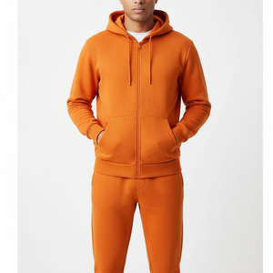 Poids lourd hommes fermeture éclair survêtement épais polaire chaud vêtements de sport Gym Fitness Jogging ensemble décontracté Streetwear deux pièces - Product Image 6