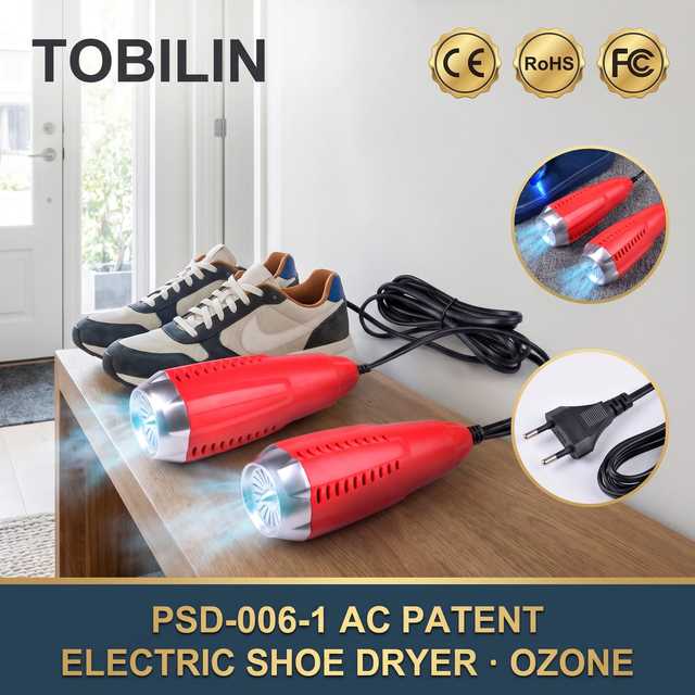 PSD-006-1 AC Patent Electric Shoe Dryer with Ozone Sterilizer Fast Drying Deodorizer for Home Sneaker Boots Family