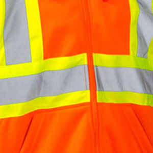 Vêtements de travail haute visibilité vêtements de sécurité réfléchissants à capuche utiliser hommes sweat à capuche de sécurité en gros tissu de haute qualité pull à capuche - Product Image 3