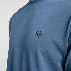 OEM 100% Coton Respirant Col Rond Manches Courtes T-shirt pour Homme Qualité Supérieure Couleur Bleu Fabriqué par Huzaifa Products - Product Image 4