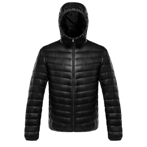 Chaqueta acolchada con capucha impermeable de lona de alta calidad para hombre, ropa de abrigo rellena de poliéster duradero para deportes informales de invierno - Product Image 6