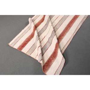 4.1x6.8 ft Turkish Vintage Rug, Area Rug, Kilim <b>Red</b> <b>Wool</b> Rug - Product Image 4