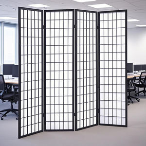 Écran d'intimité pliable en bois du fabricant, mur <span class=keywords><strong>de</strong></span> séparation <span class=keywords><strong>de</strong></span> pièce autoportant pour chambre à coucher, bureau à domicile pour cloisonnement - Product Image 2