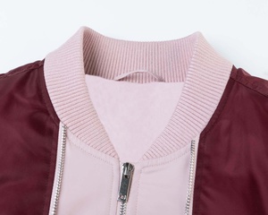 Pas cher prix nouveau Design couleur Nylon Bomber vestes 2026 sur mesure en gros hiver couleurs unies Bomber veste - Product Image 2