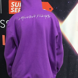 Sudadera con capucha pesada de moda para hombre, ropa de calle con cremallera completa con diseño sublimado bordado y cremallera de cara completa para invierno - Product Image 4