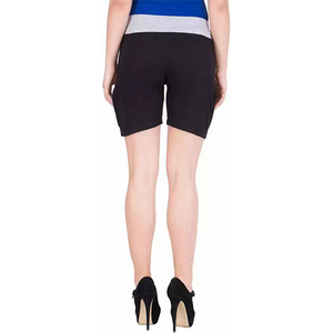Pantalones cortos deportivos de gimnasio para mujer con estampado personalizado de cintura alta de talla grande transpirable de algodón polar para entrenamiento con patrón corto de buena calidad - Product Image 6