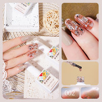 R S ongles OEM UV Gel 15ml pluie fleur Gel vernis UV Gel vernis à ongles Transparent personnalisé Logo vernis à ongles beauté mode