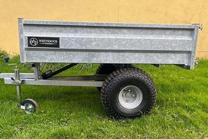 Remorque agricole en aluminium avec porte grillagée, double essieu, à remorquer, pour usage agricole - Product Image 3