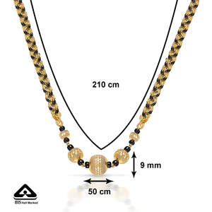 Collar Mangalsutra Moderno de Oro Amarillo para Mujer - Product Image 5