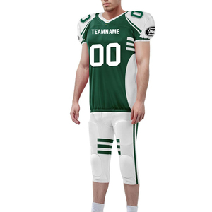 Maillot de football américain streetwear personnalisé avec impression intégrale, logo de haute qualité, sublimation, tissu 100% polyester, maillot court uniforme - Product Image 3