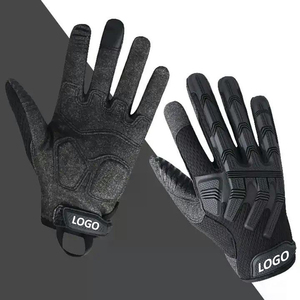 Gants de sport tactiques demi-doigt avec logo personnalisé avec jointures en caoutchouc résistant aux chocs Gants de combat de sécurité à écran tactile - Product Image 4