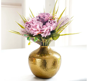 Maceta Dorada de Metal para Decoración del Hogar, Maceta Decorativa para Interiores, Sala de Estar, Regalos para Festividades - Product Image 4