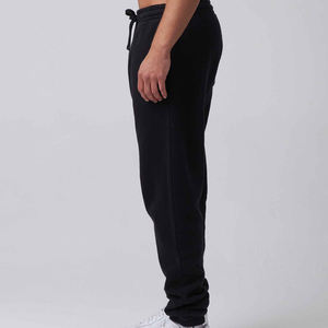 Vente en gros sur mesure 100% tissu en coton pour survêtement évasé survêtement en molleton imprimé bouffant 3D pantalons de survêtement pour hommes pantalons de survêtement empilés - Product Image 3