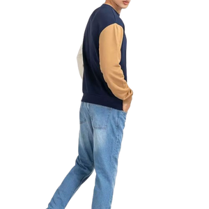 เสื้อกันหนาวพิมพ์ลายดอกไม้กันยับสำหรับผู้ชายผ้าโพลีเอสเตอร์100% สำหรับฤดูหนาวแบบยั่งยืน - Product Image 1