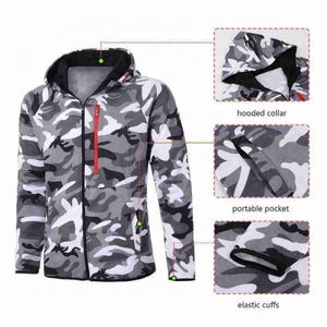 Ensemble de survêtement deux pièces pour homme, jogging, sport, mode, polyester, coton, streetwear, uni, fermeture éclair, hiver, personnalisable - Product Image 3