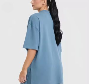 Camiseta de Verano al por Mayor, Nuevos Estilos, Camiseta de Manga Corta para Mujer, Logotipo Personalizado, Camiseta de Moda de Algodón para Mujer - Product Image 2