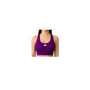Sujetador Deportivo de Poliéster para Mujer, de Alta Sujeción, Antibacteriano, Espalda Abierta, Busto Bajo, Alta Elasticidad, Ropa Deportiva, Tirantes Cruzados Delanteros - Product Image 1