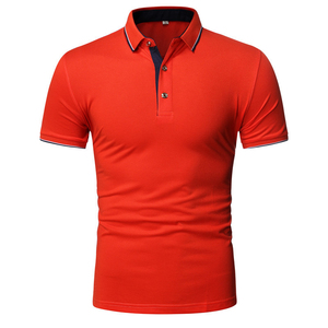 Design de maillot personnalisé Polos de golf imprimés brodés en polyester et coton piqué de haute qualité respirants pour hommes évacuant l'humidité - Product Image 4