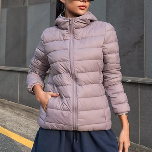 Nouveau Style confortable élégant hiver femmes bouffantes décontracté solide fermeture éclair femmes bouffantes femmes veste à capuche Denim veste - Product Image 1