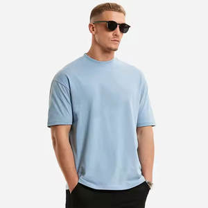 Camiseta unisex 100% de algodón estilo callejero informal de alta calidad superventas con logotipo personalizado y patrón sólido ropa de hombre transpirable - Product Image 1