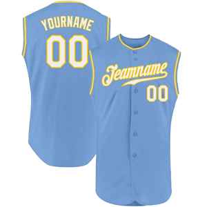 Ensembles de maillots de baseball personnalisés élégants, respirants et légers, en tissu 100 % polyester pour la mode urbaine et le sport - Product Image 6