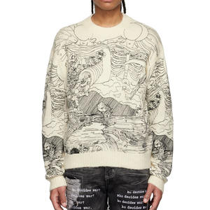 Suéter de Invierno de Manga Larga con Diseño Jacquard Extra Grande para Hombre CY 2022, con Cuello Redondo, Producto ODM en Oferta - Product Image 1