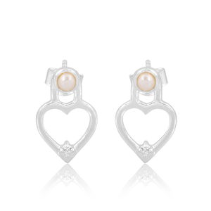 Dernière collection de boucles d'oreilles en argent sterling 925 avec zircon cubique et perle Fabricant de bijoux de créateurs faits à la main pour les occasions - Product Image 4