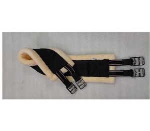 Selle synthétique en néoprène résistant à la déchirure sangle en nylon sautant circonférence équine extrémités élastiques faux chevaux souples - Product Image 2