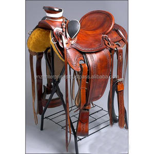 Y & Z cuero genuino duradero Western Horse Wade sillín de acero inoxidable Hardware alta calidad superior precio al por mayor para - Product Image 2