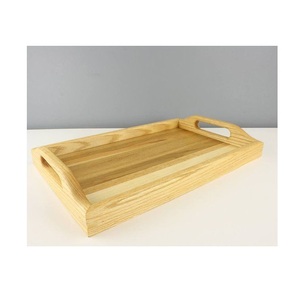 Plateau de service en bois moderne fait à la main, personnalisé, pour la décoration de table, utilisation au chevet, rangement de cuisine, finition en bois naturel - 100 pièces durables - Product Image 3